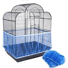 Bird Cage Cover, Universal Mesh Pet Birds Parrot Cage Catcher Cover