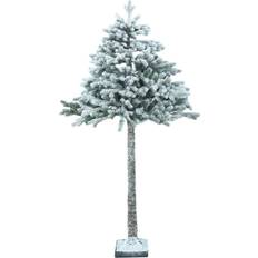 Home 6ft Snowy Half Christmas Tree