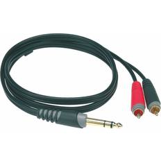 Cables Klotz Y-Cable 1/4'' Twin RCA 2m
