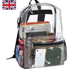 Plastic School Bags SRJ STAR Transparent Bags Clear PVC Backpack Travel School Bag Rucksack Security Not Specified