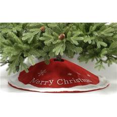 Christmas Tree Skirts Festive 100cm Red Merry Christmas Tree Skirt Christmas Tree Skirt