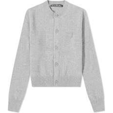 Acne Studios Cardigans Acne Studios Women's Keva Slim Fit Cardigan Grey Melange