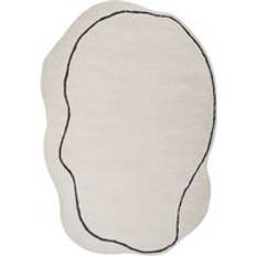 Carpets & Rugs Beliani Modern Area Rug Viscose Wool 160 x 230 cm Beige