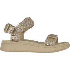 Woden line sandaler beige Woden Line Glitter - Coffee Cream