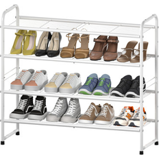 Ebern Designs White Hallway Furniture & Accessories Ebern Designs 20 Shoe Rack