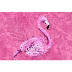Pink Place Mats Carolines Treasures Flamingo on Pink Fabric Placemat Place Mat Pink