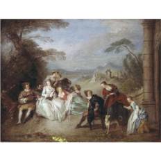 BrainBoosters Country Festival Jean-Baptiste 1695-1736 French Print Poster
