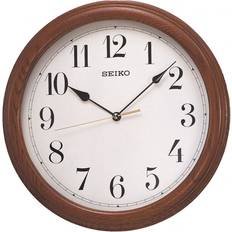 Seiko Wooden Oak Round 31cm Wall Clock