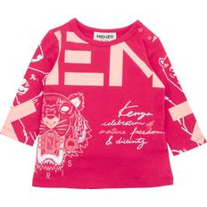 Kenzo Baby Girls Multi Icon Logo T Shirt Red 3Y