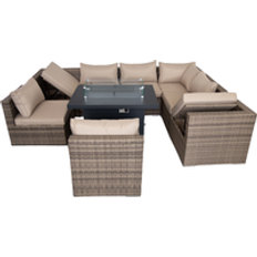 Yellow Outdoor Lounge Sets Furniture One Rattan 9 Modular Recliner Garden Outdoor Lounge Set