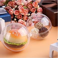 Transparent Christmas Decorations AGM 20pcs 10cm Clear Baubles Christmas Tree Ornament