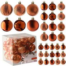 Orange Christmas Decorations Prextex Copper Orange Ball Christmas Tree Ornament