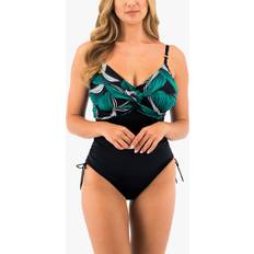 Fantasie Saint Lucia Twist Front Underwired Swimsuit, Black