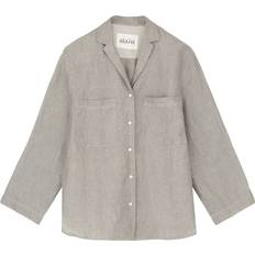 Aiayu Jiro Shirt Linen, Grey