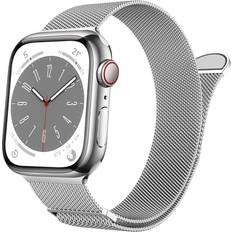 Steel Smartwatch Strap Tianci and Men, Steel Mesh Loop Magnetic iWatch Bands 41mm/40mm/38mm, Rainbow.