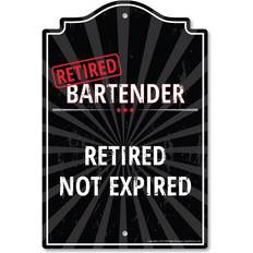 SignMission P-812-RET-Bartender 8 Retired Bartender Wall Decor
