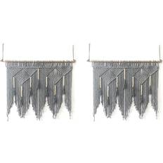 Tlily 2X Macrame Handwoven Bohemian Rope Wall Decor
