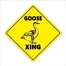 Plastic Wall Decor SignMission D-4-X-Goose Goose Zone Xing Crossing Wall Decor