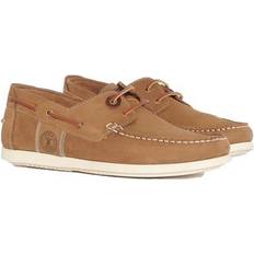 Beige - Men Boat Shoes Barbour Men's Wake Boat Shoe Taupe