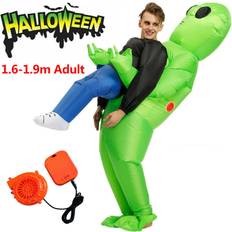Bedee Alien Inflatable Costume ET Alien Costume Halloween Costumes for Adult Green One