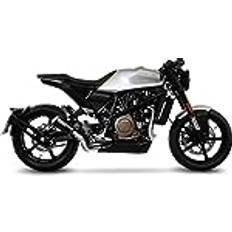 Exhaust Systems Leovince LV-10 SVART SLIP-ON, STAINLESS STEEL STEEL End Cap Racing Use Only för Husqvarna VITPILEN 701 2018–2019 15220B