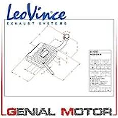 Exhaust Systems Leovince SITO FULL SYSTEM, STEEL Racing för VESPA 1958 0203
