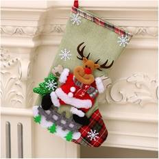 Cheap Stockings Winwin Elk Christmas Hanging Candy Gift Bag Stocking