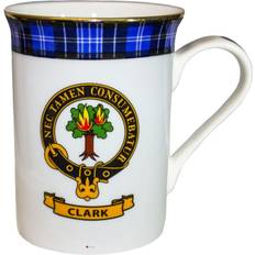 Tea Clark Clan Crest Fine Bone Tea