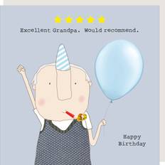 Rosie Made A Thing Five Star Grandpa Birthday Card Humour Greeting Cards