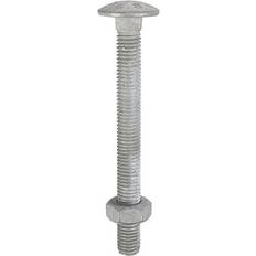 Timco Carriage Bolts DIN603 & Hex Nuts Hot Dipped 10pcs