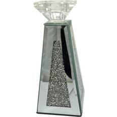 Jayogla Elegant Crushed Diamond Crystal Pillar Candle Holder