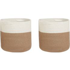 Beliani Boxes & Baskets Beliani of 2 Cotton Basket