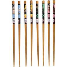 Chopsticks Just Funky Demon Slayer Set Of 4 Bamboo Chopsticks