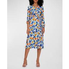 Diane Von Furstenberg Phoenix Reversible A-Line Midi Wrap Dress