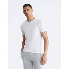 Elastane/Lycra/Spandex Nightgowns Calvin Klein Men's Ultra-Soft Modern Lounge Sleep T-Shirt White