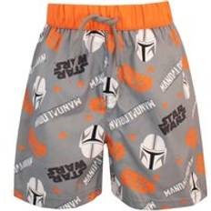 Grey Swim Shorts Children's Clothing Star Wars Mandalorian Swim Shorts Grey 3-4