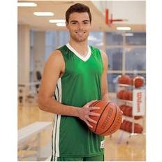 Alleson Athletic Alleson Athletic B03085503 Single Ply Basketball Jersey, Black & White