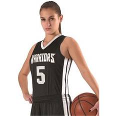 Alleson Athletic Alleson Athletic B05585507 Womens Single Ply Basketball Jersey, Black & White