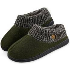 Green Slippers Dunlop Slippers With Memory Foam Insoles Khaki