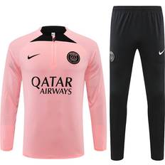 2022-23 PSG Player Edition Football Training Suit Long Sleeve Tracksuit Pink