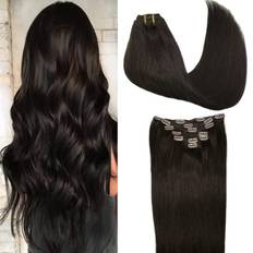 Clip in Hair Extension 18 inch #2 Dark Brown 7-pack