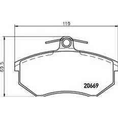 Mintex Car Brake Pads front MDB1253