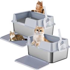 ZeroPone Enclosed Cat Litter Box Extra Large Litter Box Litter Box