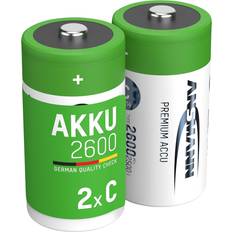 Akkus - C (LR14) - Wiederaufladbare Standardakkus Batterien & Akkus Ansmann Akku C 2600mAh 2-pack