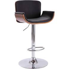 vidaXL Artificial Leather Black Sgabello da bar 109cm