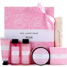 Spa luxetique Bath Gift Rose Gift Pamper Gift Box Bubble 3-pack