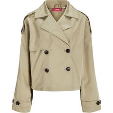 JJXX Carlie Short Trench Coat - Beige/Twill