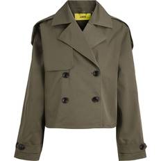 Grün - Trenchcoats Mäntel JJXX Carlie Short Trench Coat - Green/Dusty Olive