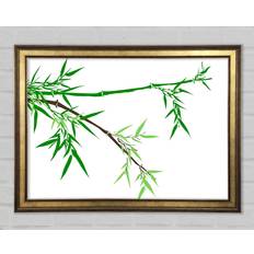 17 Stories Bamboo Branches Gold Bild 21x29.7cm