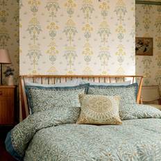 Morris & Co V&A Room Willow Dynebetræk Grøn, Guld (230x220cm)